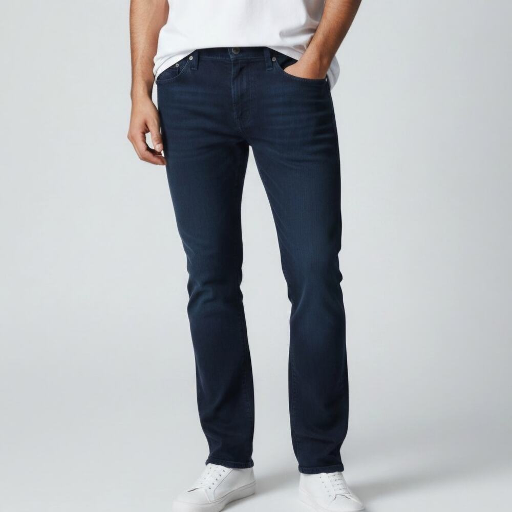 AG Graduate SUD Blue Sueded Tailored Slim Fit 5 Pocket Pants Men's Size 32